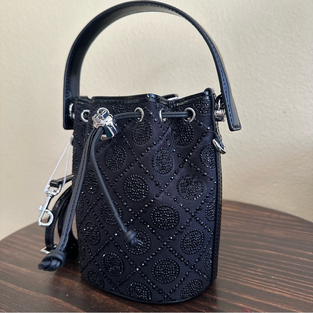 Tory Burch Mini T Monogram Hotfix Bucket Bag - Picture 3 of 13